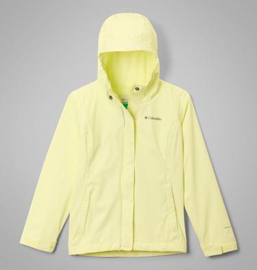 Girls' Arcadia II Waterproof Jacket, Color: Citron Haze, image 1