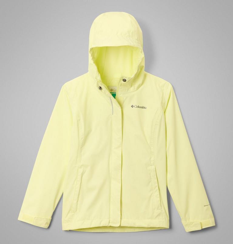 Girls' Arcadia II Waterproof Jacket, Color: Citron Haze, image 1