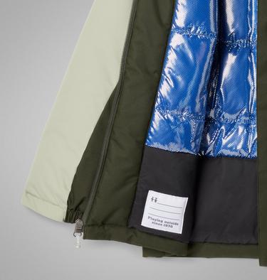 Boys' Hikebound II Insulated Waterproof Jacket, Color: Greenscape, Safari, image 3
