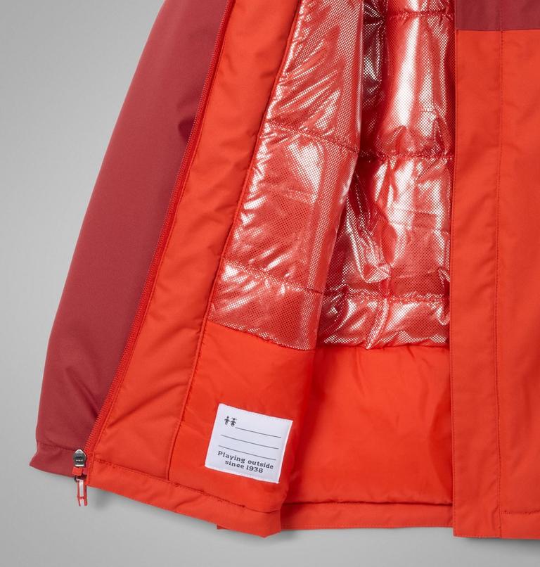 Boys' Hikebound II Insulated Jacket, Color: Super Sonic, Red Oxide, image 3