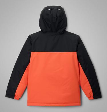 Boys' Hikebound II Insulated Waterproof Jacket, Color: Zing, Black, image 5