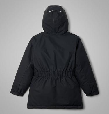 Girls' Hikebound II Long Insulated Jacket, Color: Black, image 6