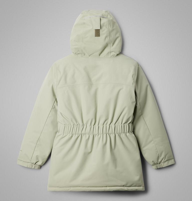 Girls' Hikebound II Long Insulated Waterproof Hooded Jacket, Color: Safari, image 2