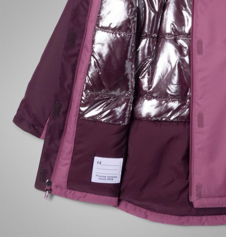 Girls' Hikebound II Long Insulated Jacket, Color: Antique Mauve, Moonvista, image 3