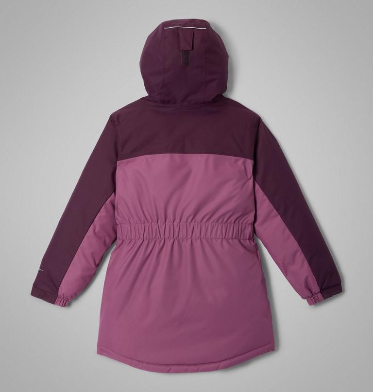 Girls' Hikebound II Long Insulated Jacket, Color: Antique Mauve, Moonvista, image 2