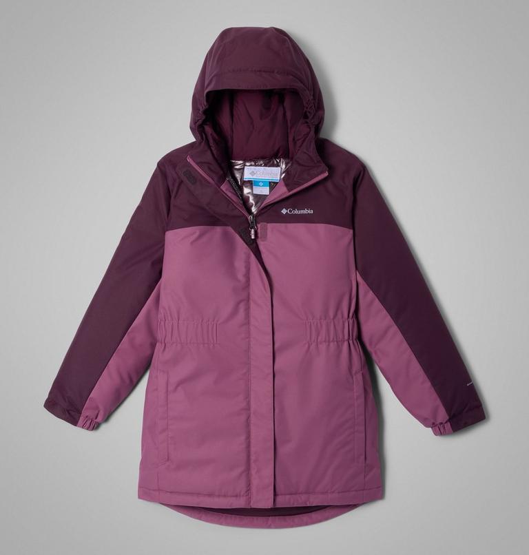 Girls' Hikebound II Long Insulated Jacket, Color: Antique Mauve, Moonvista, image 1