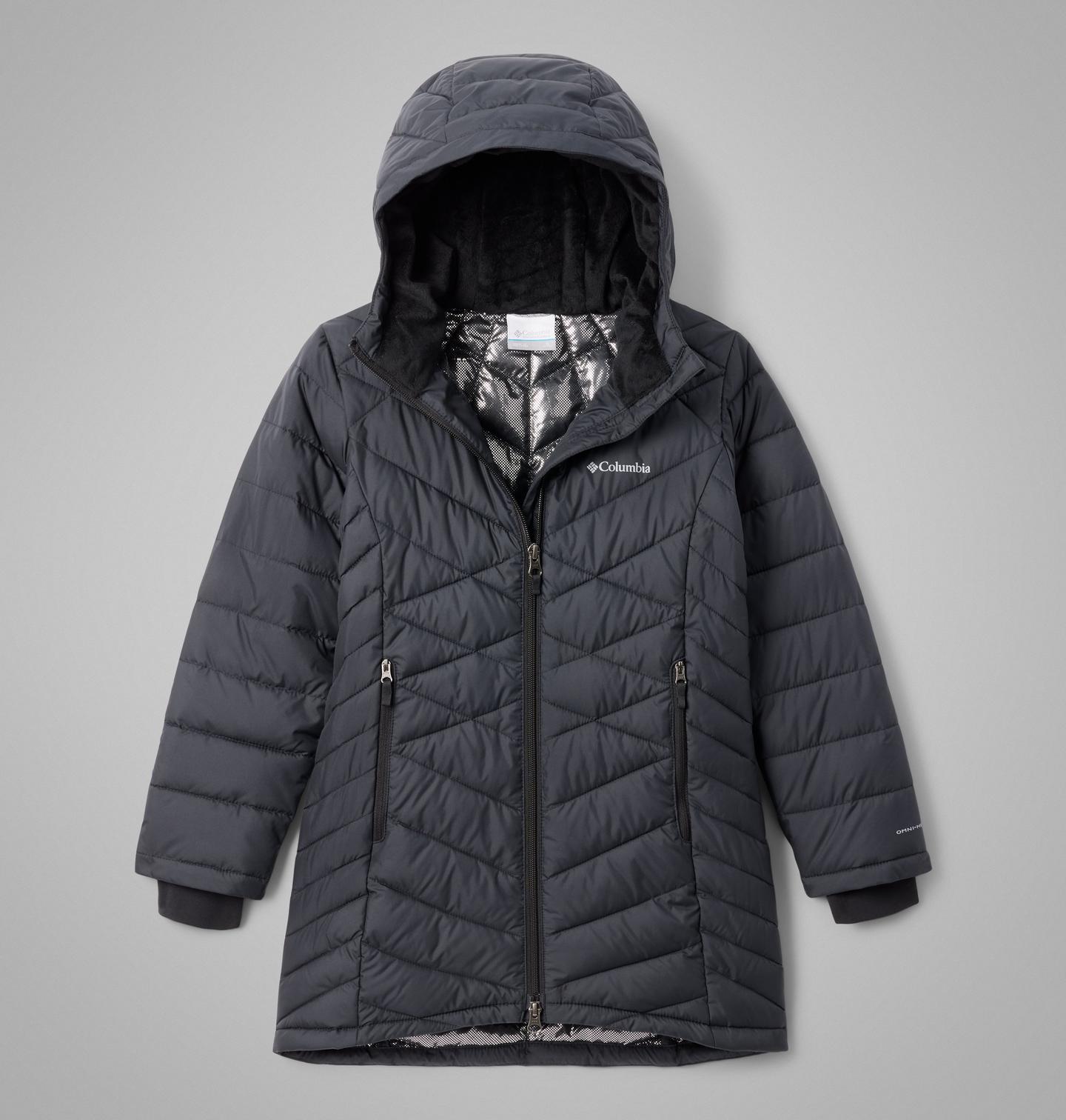 Куртка Columbia Heavenly II Hooded Long Jacket для девочек, цвет: Чёрный — фото 1