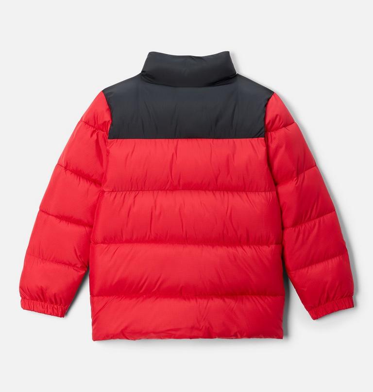 Youth Puffect II Puffer Jacket, Color: Mountain Red, Black, image 2