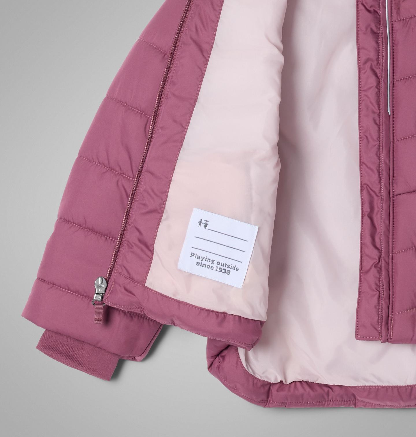 Куртка Columbia Katelyn Crest III Hooded Jacket для девочек-малышей, цвет: Состаренный розовато-лиловый — фото 2