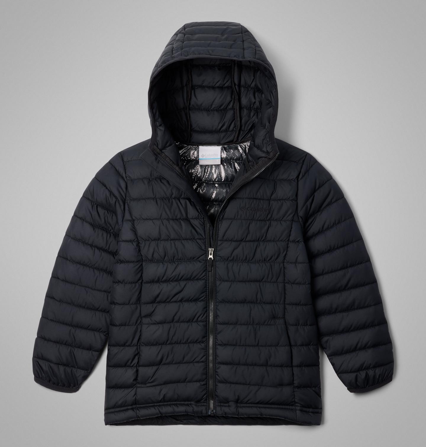 Куртка Columbia Powder Lite II Hooded Jacket для мальчиков, цвет: Чёрный — фото 1
