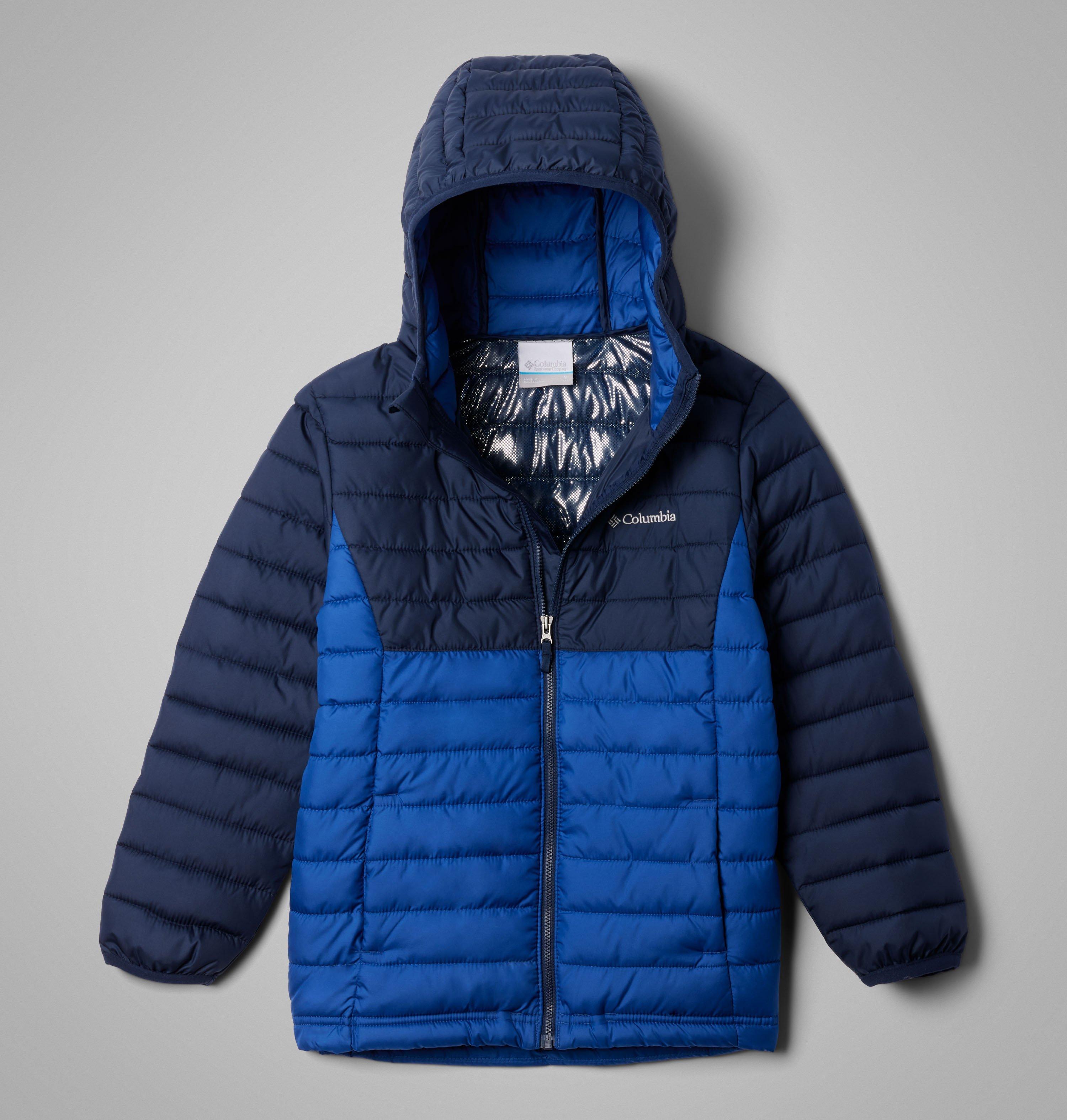 Boys' Powder Lite II Hooded Jacket Columbia