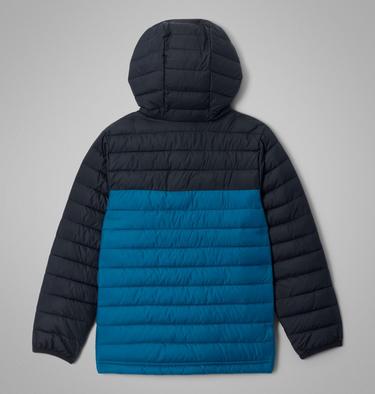 Veste Isol&eacute;e &agrave; Capuche Powder Lite II Gar&ccedil;on, Color: Phoenix Blue, Black, image 6