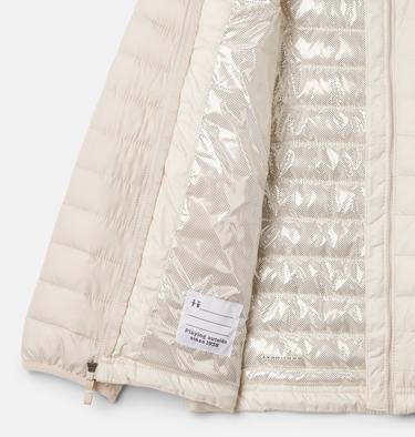 Veste Isolée à Capuche Powder Lite II Fille, Color: Chalk, Dark Stone, image 12