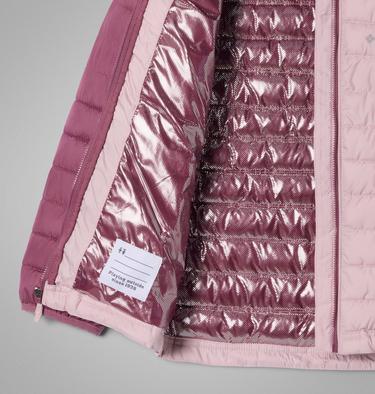 Veste Isol&eacute;e &agrave; Capuche Powder Lite II Fille, Color: Mineral Pink, Antique Mauve, image 3