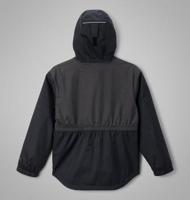 Girl's Rainy Trails III Fleece Lined Waterproof Jacket, Color: Black, image 6