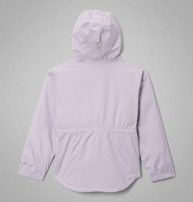 Girl's Rainy Trails III Fleece Lined Waterproof Jacket, Color: Lavender Pearl, image 2