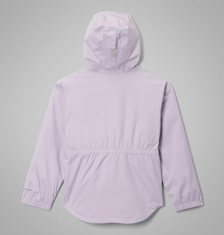 Girl's Rainy Trails III Fleece Lined Waterproof Jacket, Color: Lavender Pearl, image 2