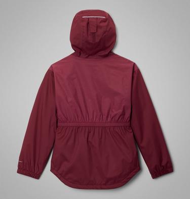Girl's Rainy Trails III Fleece Lined Waterproof Jacket, Color: Rich Wine, image 4