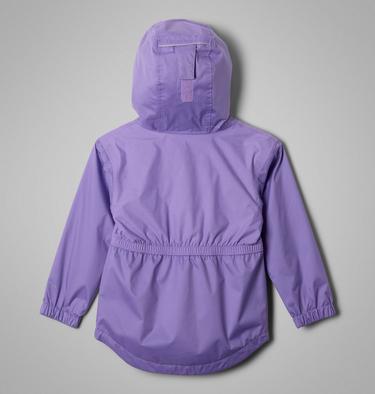 Girls' Toddler Rainy Trails II Fleece Lined Jacket, Color: Paisley Purple, image 2