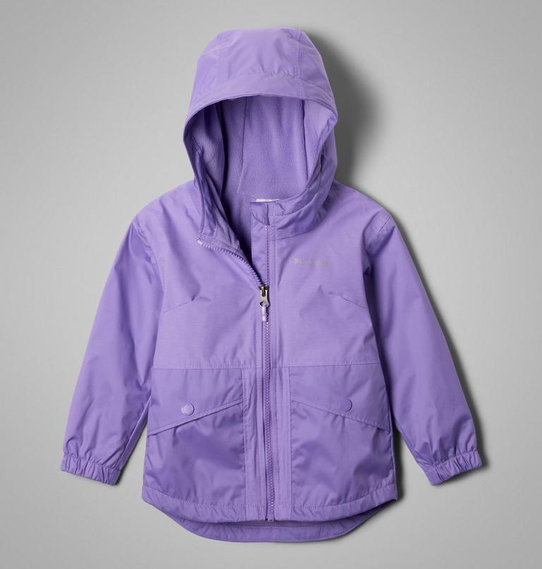 Toddlers' Rainy Trails III Fleece Lined Waterproof Jacket - Girl, Color: Paisley Purple, image 1