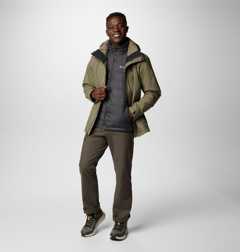 Chaqueta impermeable 3-en-1 con aislamiento Element Blocker III para hombre, Color: Stone Green, image 3