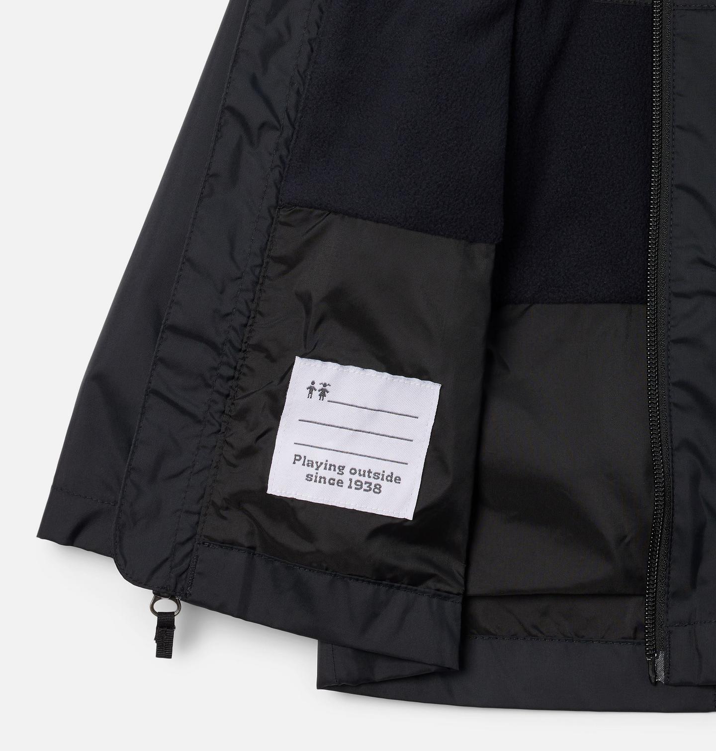 Куртка Columbia Rain-Zilla II Jacket для мальчиков-малышей, цвет: Чёрный — фото 2