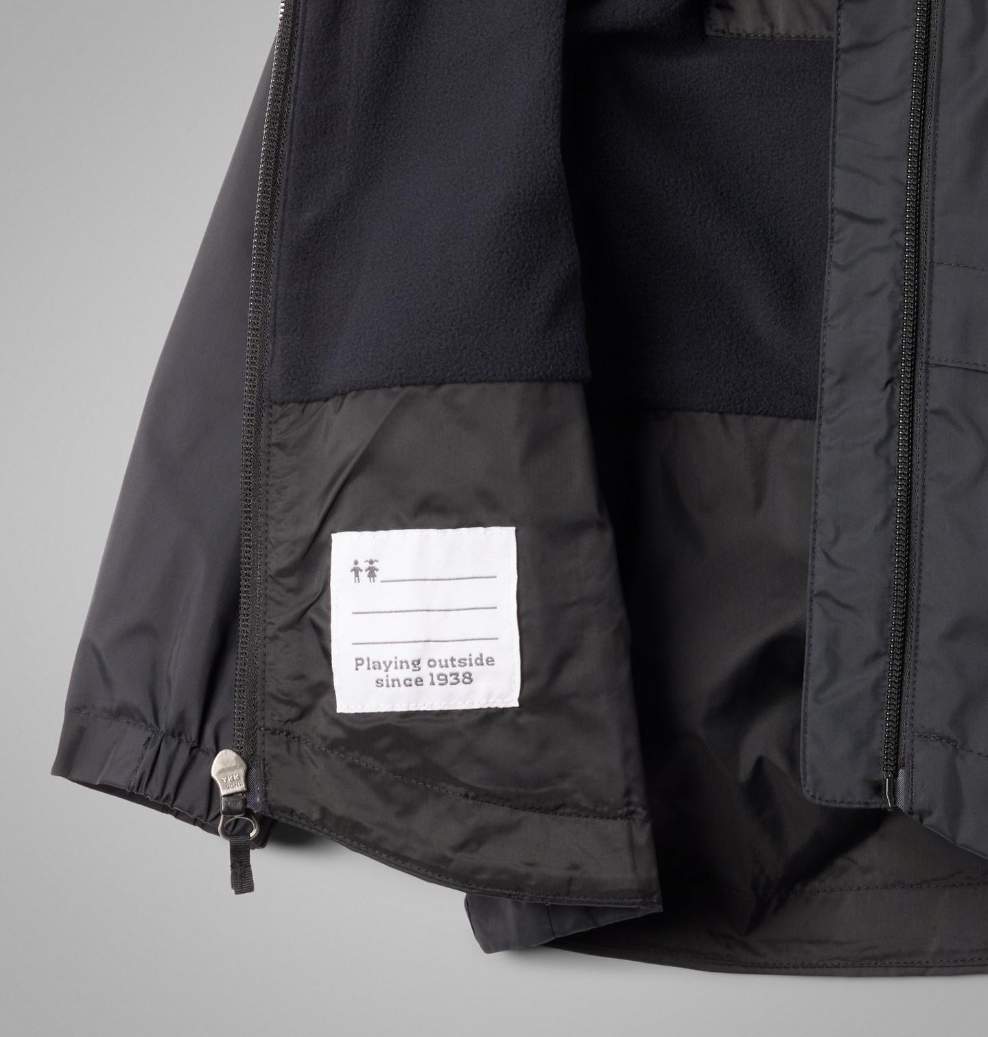 Куртка Columbia Rain-Zilla II Jacket для девочек-малышей, цвет: Чёрный — фото 3