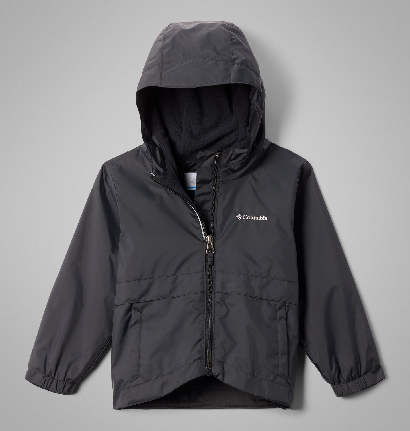 Куртка Columbia Rain-Zilla II Jacket для девочек-малышей, цвет: Чёрный — фото 1