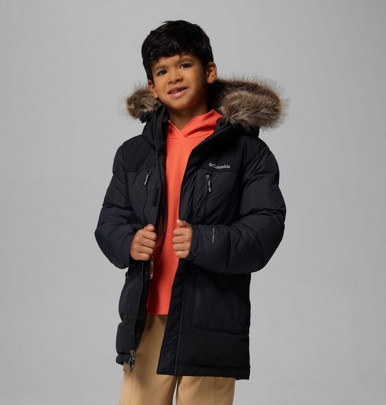 Boys' Marquam Peak Fusion II Parka, Color: Black, image 5