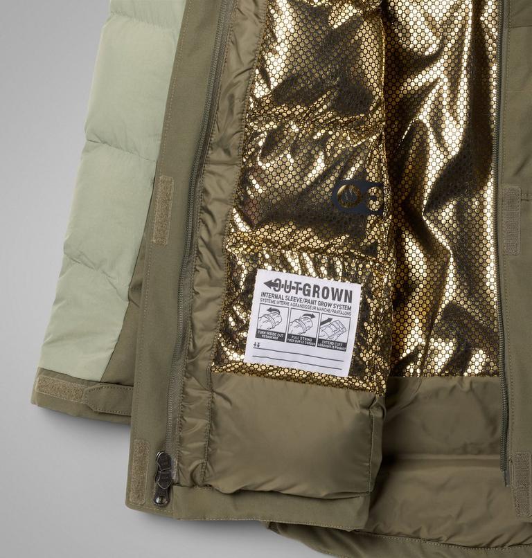 Girls' Marquam Peak Fusion III Parka, Color: Stone Green, Safari, image 3