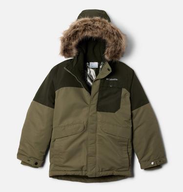 Boy's Nordic Strider II Waterproof Parka, Color: Stone Green, Greenscape, image 1