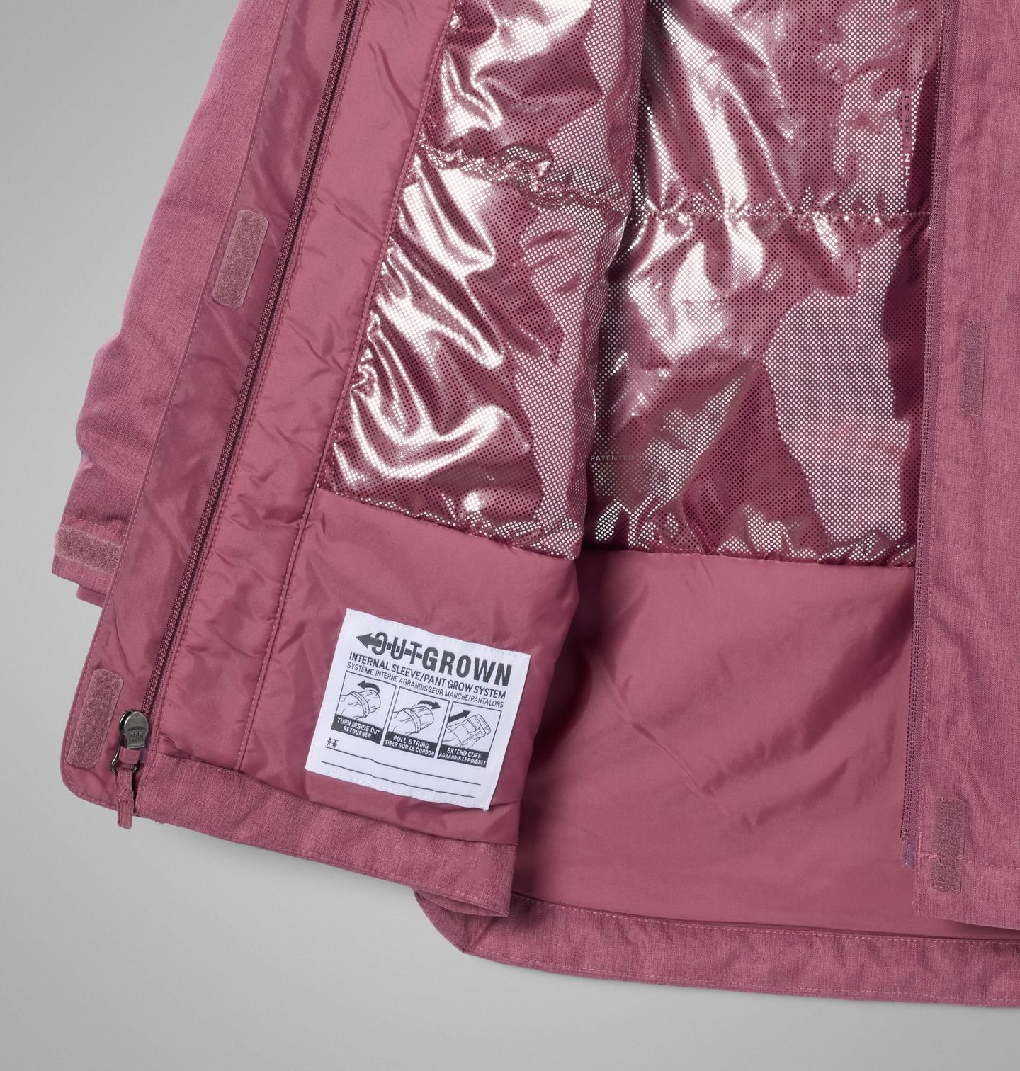 Куртка Columbia Suttle Mountain II Long Insulated Jacket для девочек, цвет: Состаренный розовато-лиловый — фото 2
