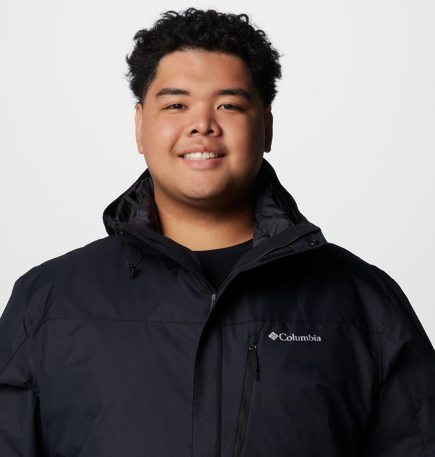 Мужская куртка Columbia Whirlibird V Interchange Jacket - Big, цвет: Чёрный — фото 4