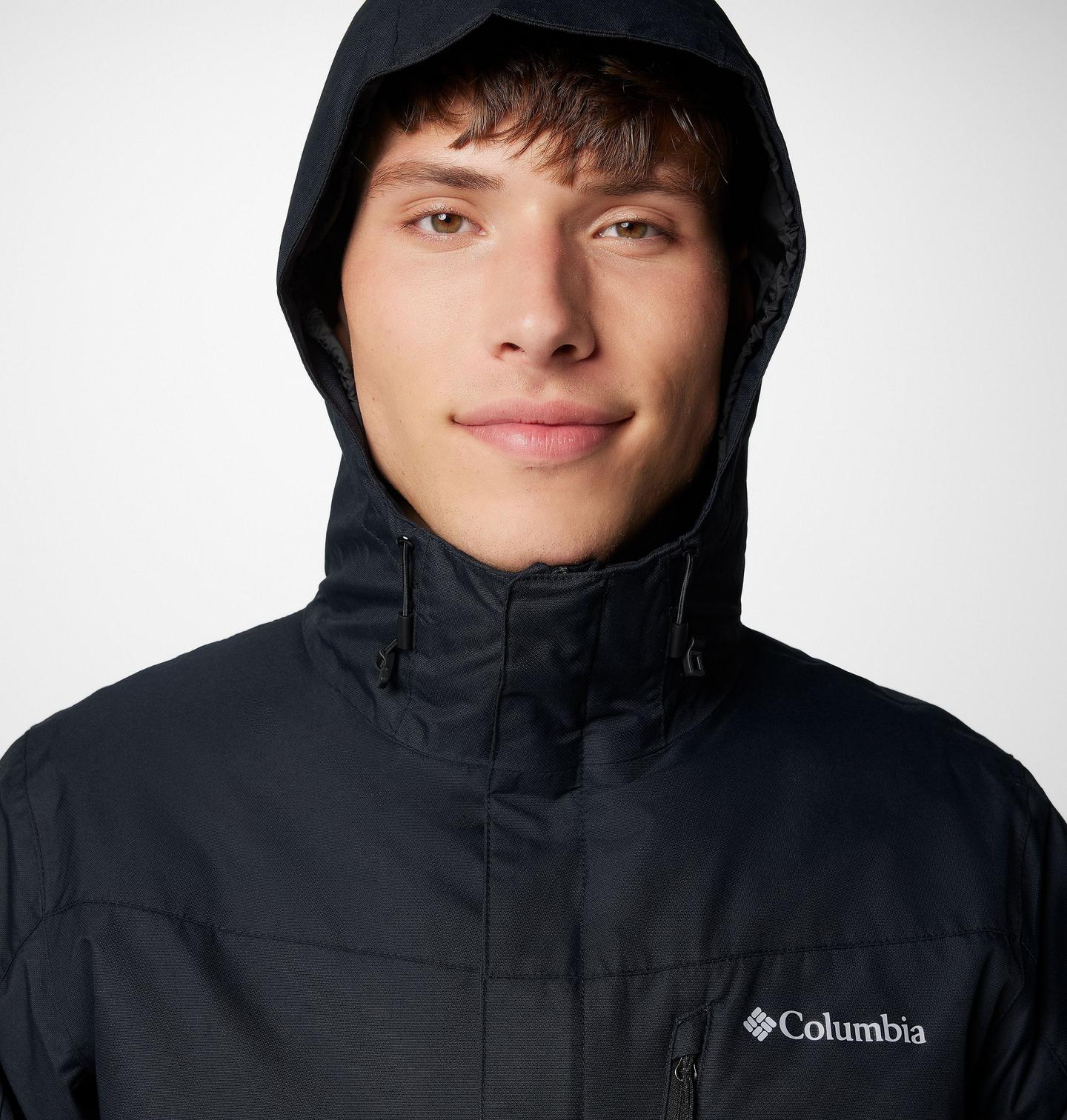 Мужская куртка Columbia Whirlibird V Interchange Jacket - Tall, цвет: Чёрный — фото 3