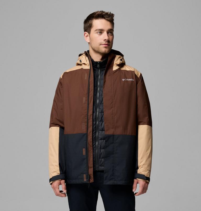 Chaqueta 3-en-1 impermeable con aislamiento Point Park para hombre, Color: Tobacco, Canoe, Black, image 5