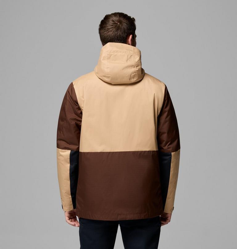 Chaqueta 3-en-1 impermeable con aislamiento Point Park para hombre, Color: Tobacco, Canoe, Black, image 3