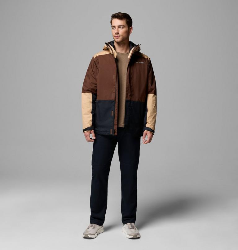 Chaqueta 3-en-1 impermeable con aislamiento Point Park para hombre, Color: Tobacco, Canoe, Black, image 2
