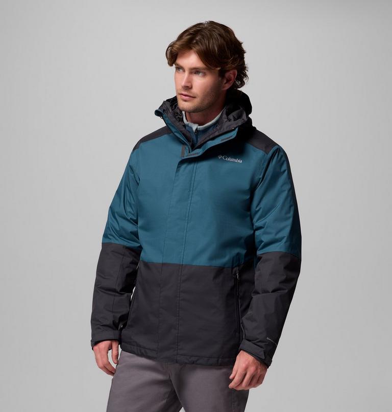 Chaqueta 3-en-1 impermeable con aislamiento Point Park para hombre, Color: Everblue, Shark, image 4