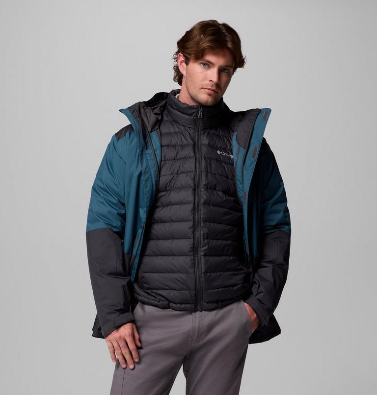Chaqueta 3-en-1 impermeable con aislamiento Point Park para hombre, Color: Everblue, Shark, image 5