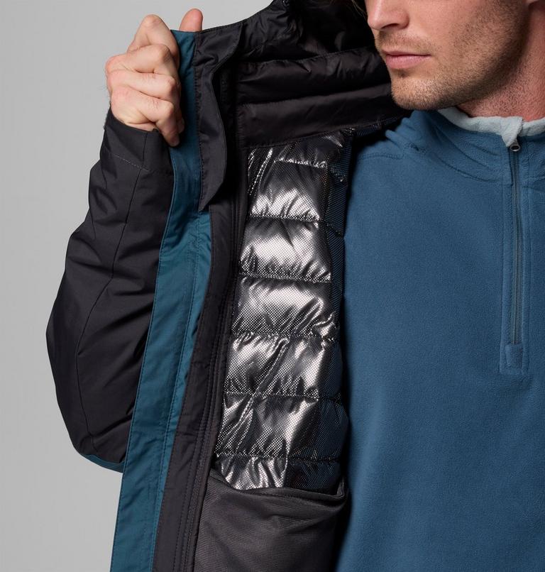 Chaqueta 3-en-1 impermeable con aislamiento Point Park para hombre, Color: Everblue, Shark, image 7