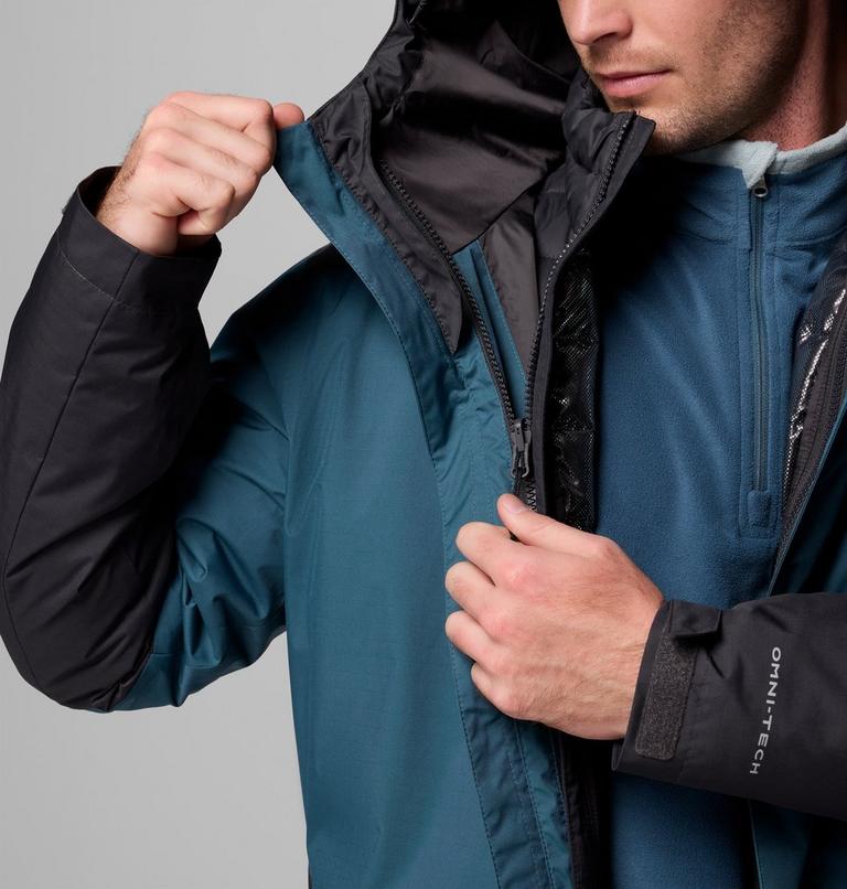 Chaqueta 3-en-1 impermeable con aislamiento Point Park para hombre, Color: Everblue, Shark, image 8