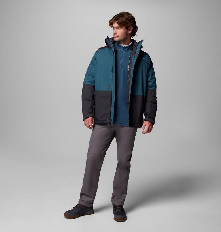 Chaqueta 3-en-1 impermeable con aislamiento Point Park para hombre, Color: Everblue, Shark, image 2