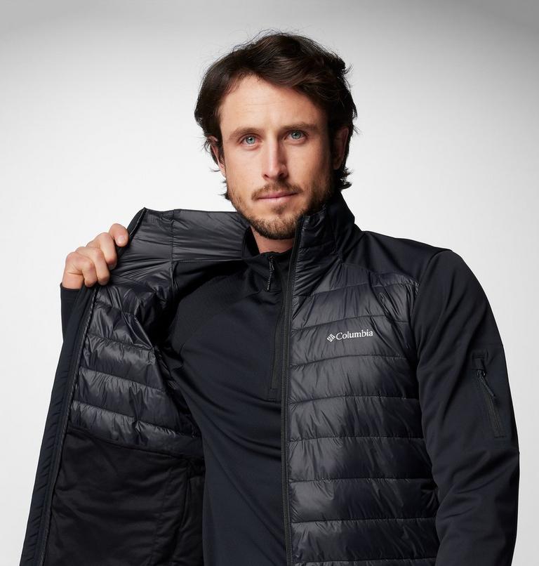Chaqueta softshell de senderismo con aislamiento Columbia Tech para hombre, Color: Black, image 6