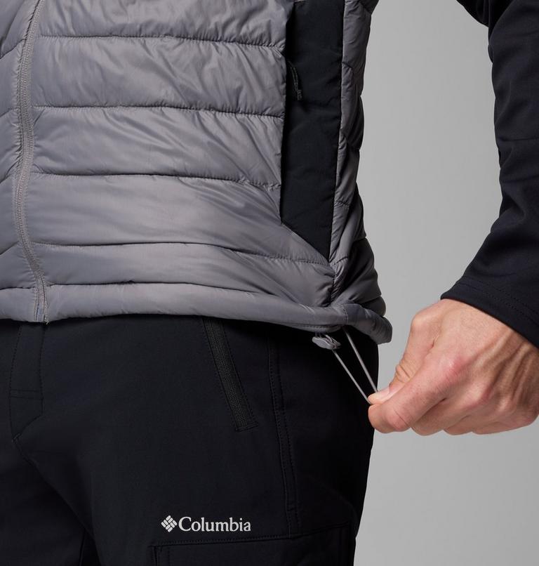 Chaqueta softshell de senderismo con aislamiento Columbia Tech para hombre, Color: City Grey, Black, image 6