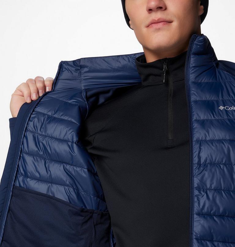 Chaqueta softshell de senderismo con aislamiento Columbia Tech para hombre, Color: Collegiate Navy, image 6