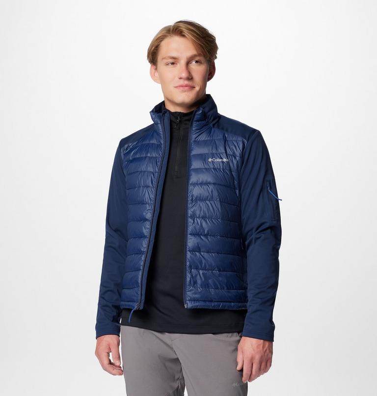 Chaqueta softshell de senderismo con aislamiento Columbia Tech para hombre, Color: Collegiate Navy, image 9