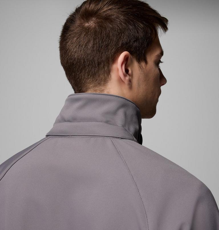 Men’s Cascade Ridge III Softshell Hiking Jacket, Color: City Grey, image 8