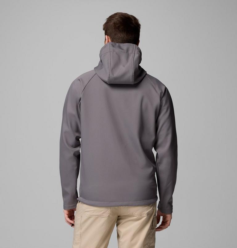 Men’s Cascade Ridge III Softshell Hiking Jacket, Color: City Grey, image 3
