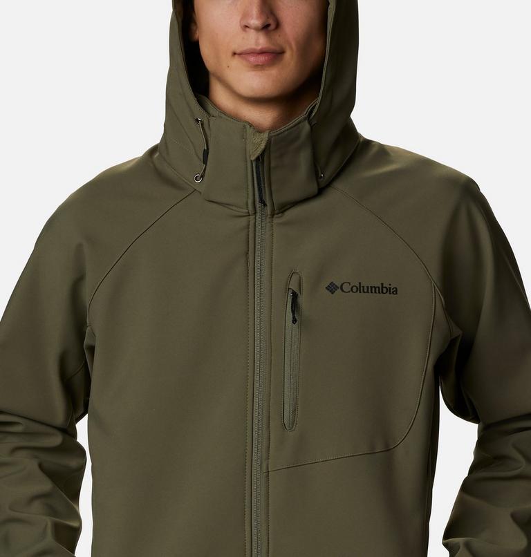 Men’s Cascade Ridge III Softshell Hiking Jacket, Color: Stone Green, image 4