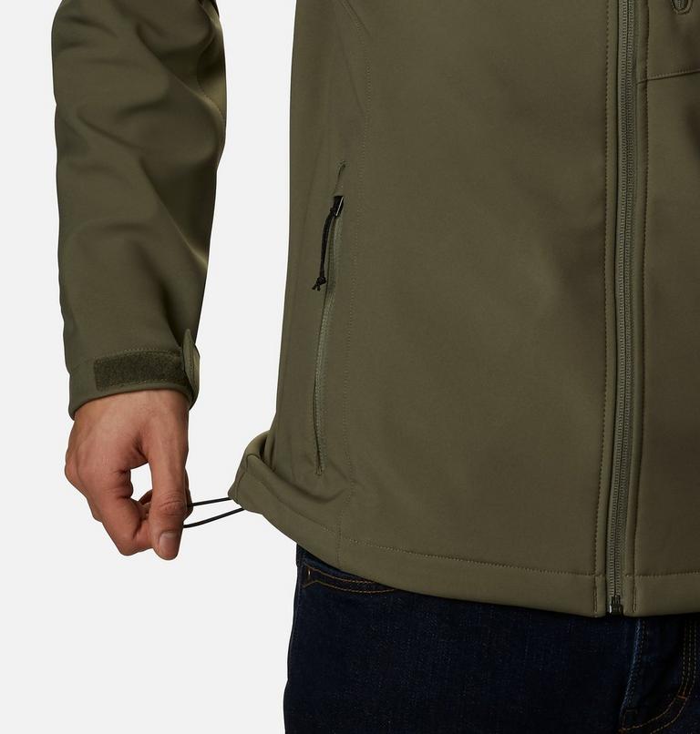Men’s Cascade Ridge III Softshell Hiking Jacket, Color: Stone Green, image 6